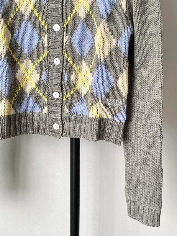 Prada 25 Cardigan Multicolor Wool 293871