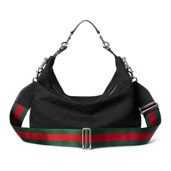 GG 26s Beatrix Medium Crossbody Bag 33cm Black Canvas