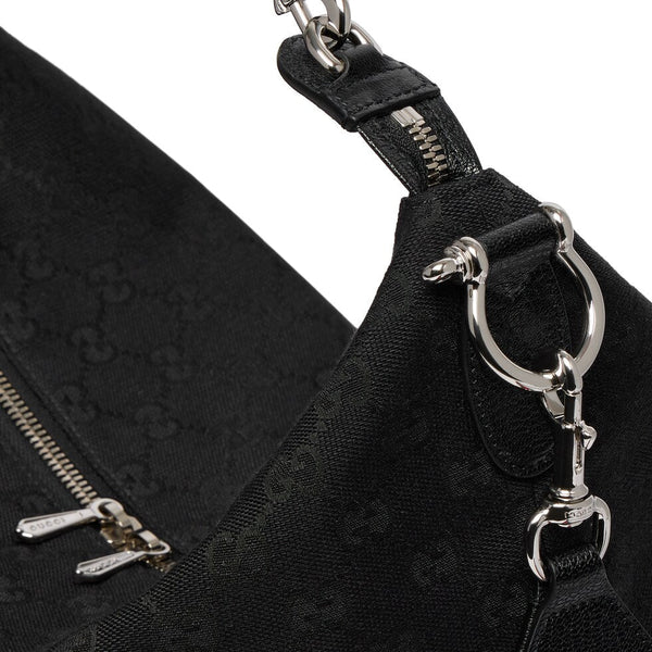 GG 26s Beatrix Medium Crossbody Bag 33cm Black Canvas