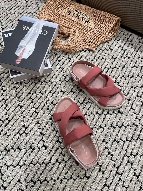 ELECTRIC SANDAL ROUGE CALFSKIN