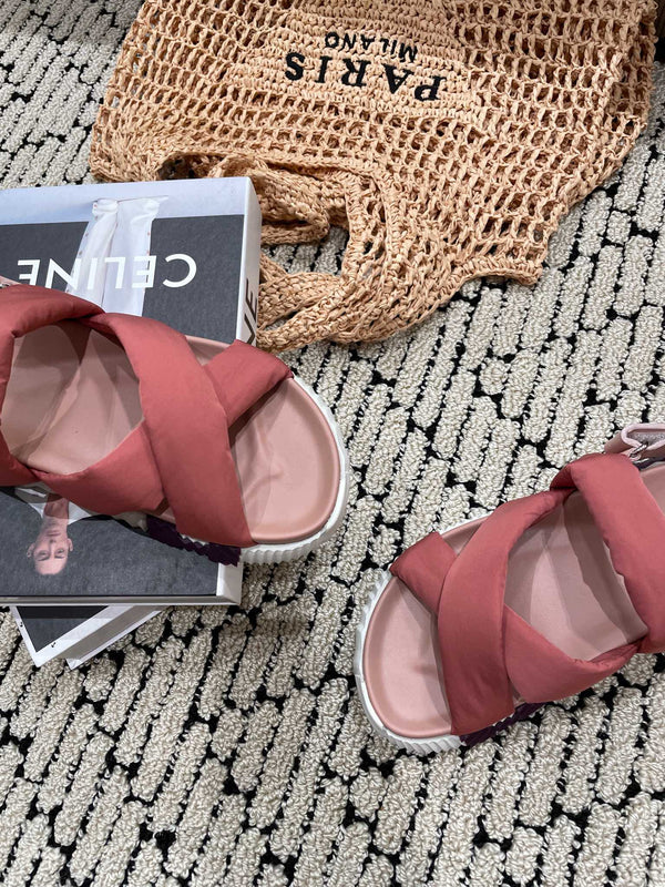 ELECTRIC SANDAL ROUGE CALFSKIN