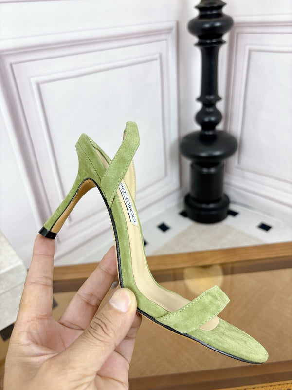JC 26s Jenn Sandal Green Suede 932000