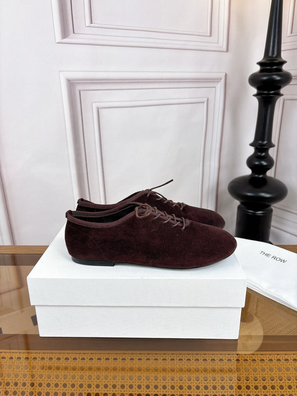 TR Deep Mouth Slip-on Loafers Coffee Suede 931972