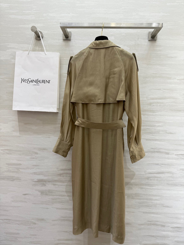 Giacca a vento YSL 25 in tencel beige