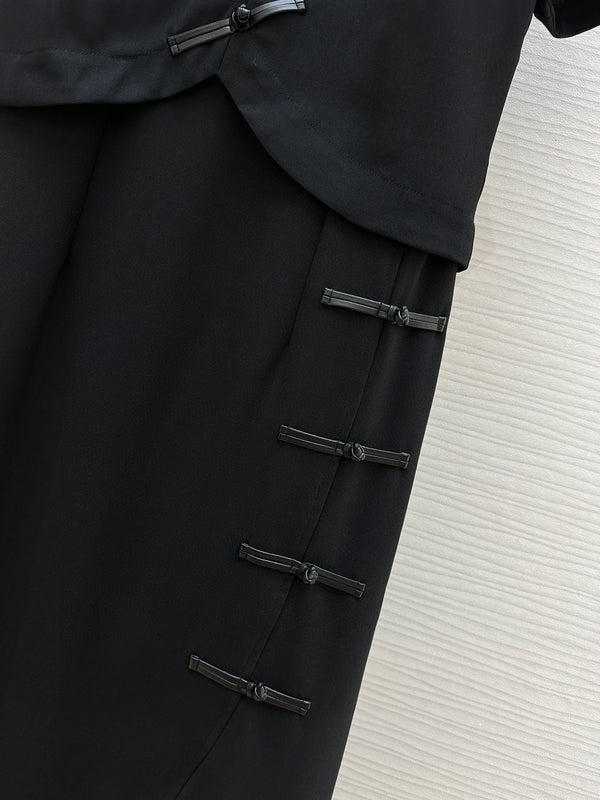 CD 25 Abito Nero Cotone