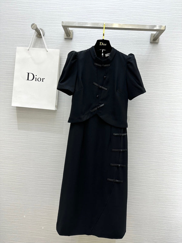 CD 25 Dress Black Cotton