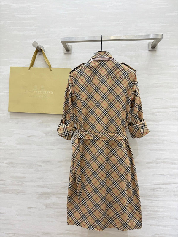 Bur 25 Plaid Cotton Shirt Dress