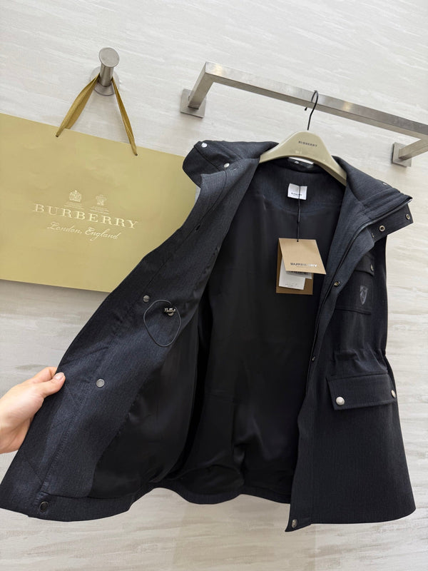 Bur 25 Autumn And Winter Wool Coat Black