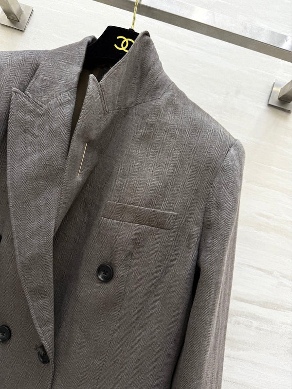 LP 25 Suit Jacket Gray Linen 298572