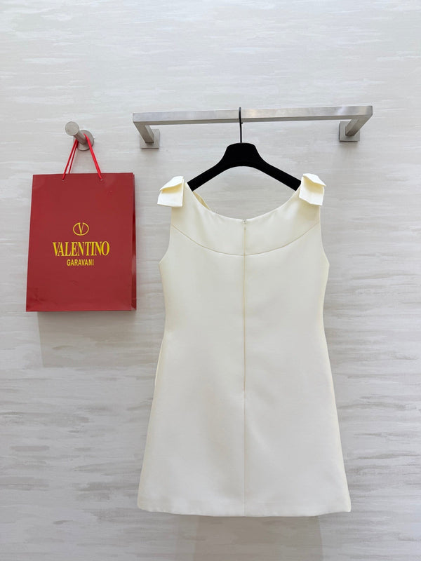 Robe en Coton Perlée de Strass Valen 26s Blanc 344749