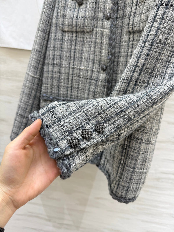 CC 26s Veste Tweed Blanc Gris 352324