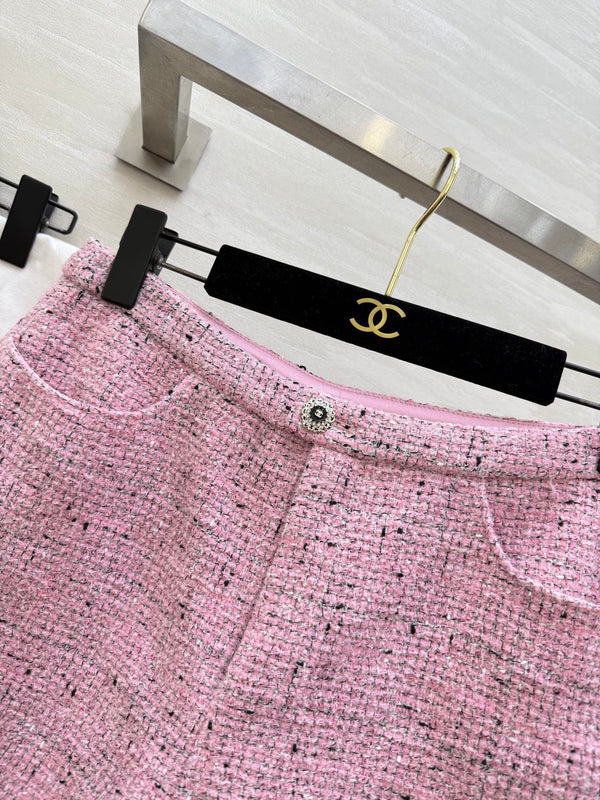 CC 26s Ensemble Classique Fabriqué à la Main en Tweed Rose 352313