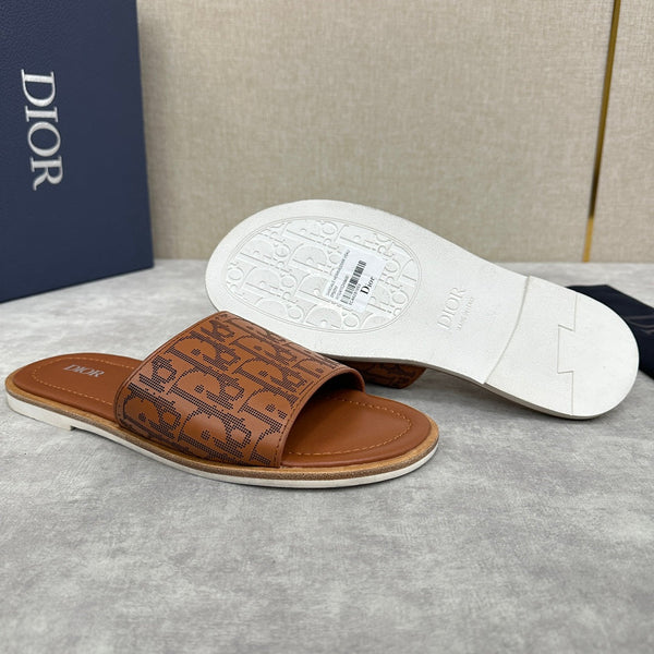 CD SLIDE SANDAL CIDER CALFSKIN