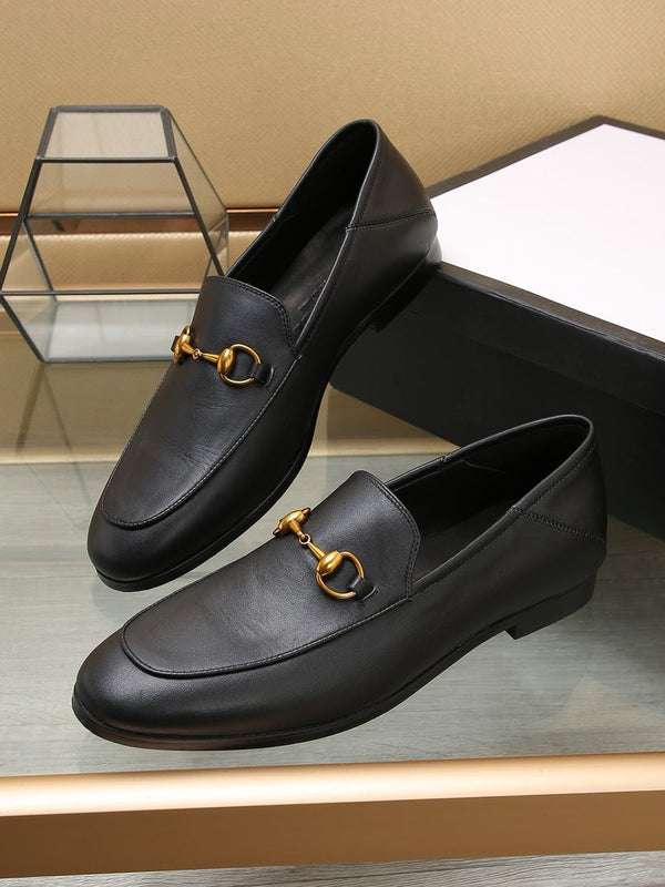 gg loafer black calfskin