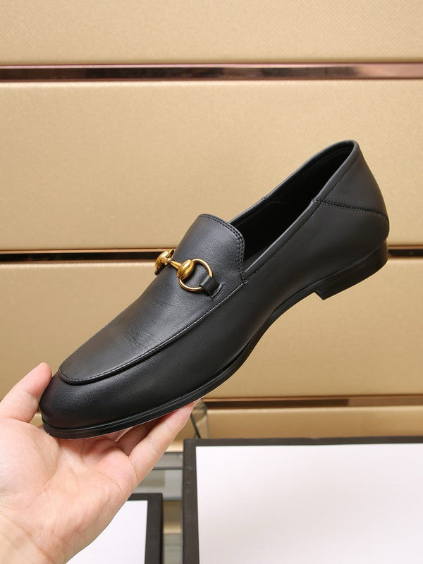 gg loafer black calfskin