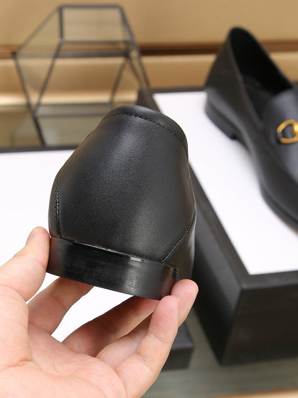gg loafer black calfskin