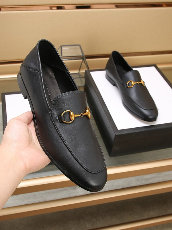 gg loafer black calfskin