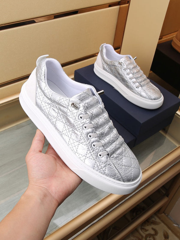 CD STYLISH SNEAKER SILVER CALFSKIN
