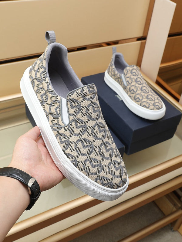 CD SOLAR SLIP-ON BEIGE MIX GRAY FABRIC