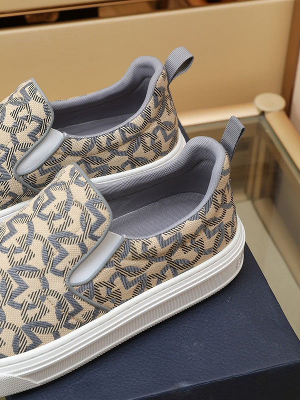 CD SOLAR SLIP-ON BEIGE MIX GRAY FABRIC