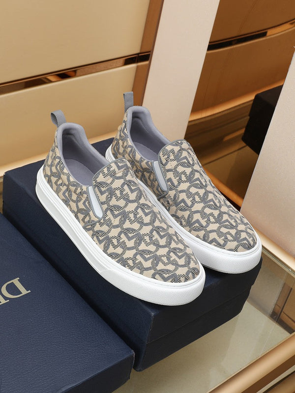 CD SOLAR SLIP-ON BEIGE MIX GRAY FABRIC