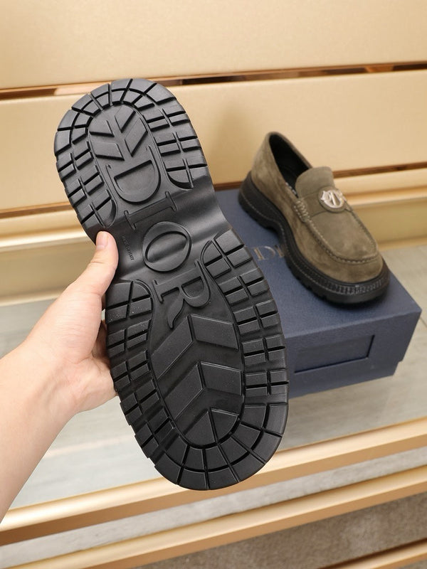 CD EXPLORER ICON LOAFER OLIVE SUEDE