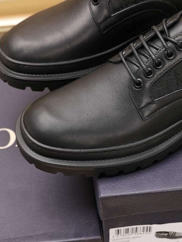 CD EXPLORER DERBY SHOE BLACK CALFSKIN