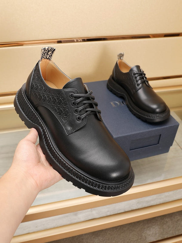 CD EXPLORER DERBY SHOE BLACK CALFSKIN