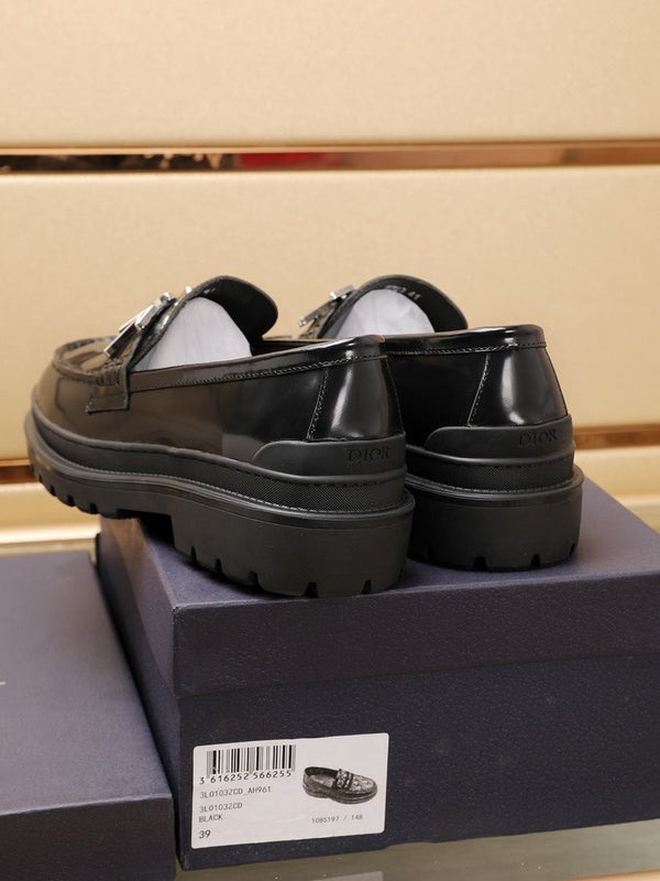 CD EXPLORER LOAFER BLACK POLISHED CALFSKIN