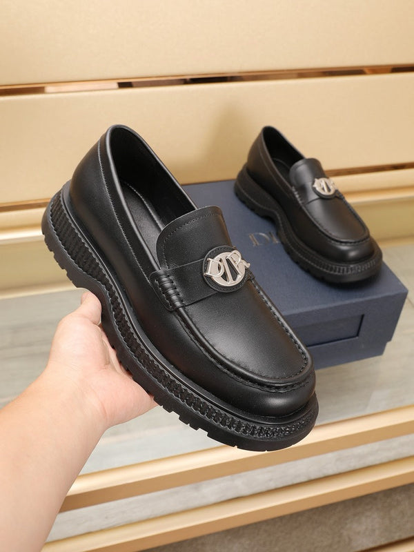 CD EXPLORER ICON LOAFER BLACK CALFSKIN
