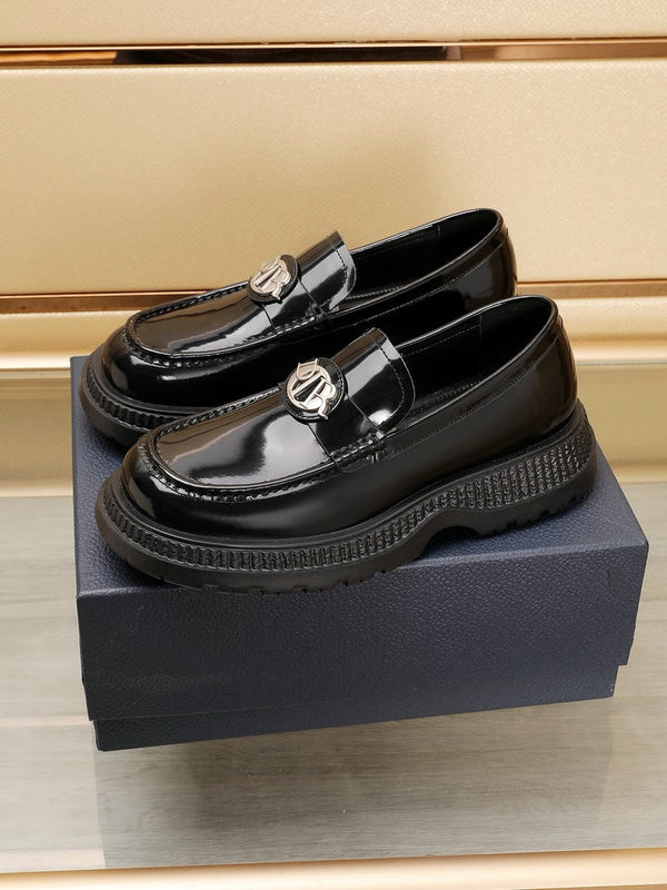 CD EXPLORER ICON LOAFER BLACK POLISHED CALFSKIN