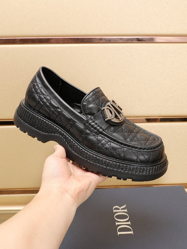 CD EXPLORER LOAFER BLACK EMBROIDED CALFSKIN