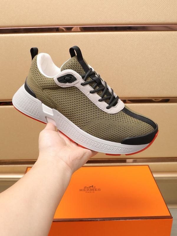 HM HUGO SNEAKER OLIVE BREATHABLE FABRIC