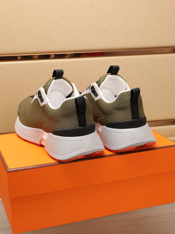 HM HUGO SNEAKER OLIVE BREATHABLE FABRIC