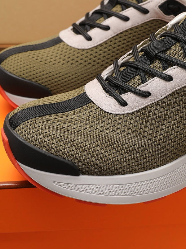 HM HUGO SNEAKER OLIVE BREATHABLE FABRIC