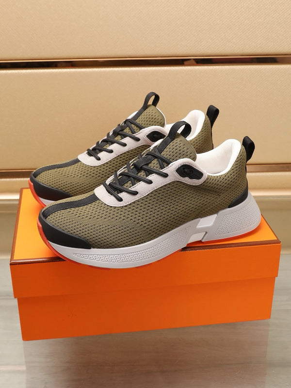 HM HUGO SNEAKER OLIVE BREATHABLE FABRIC