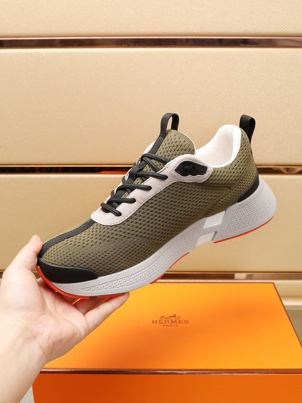 HM HUGO SNEAKER OLIVE BREATHABLE FABRIC