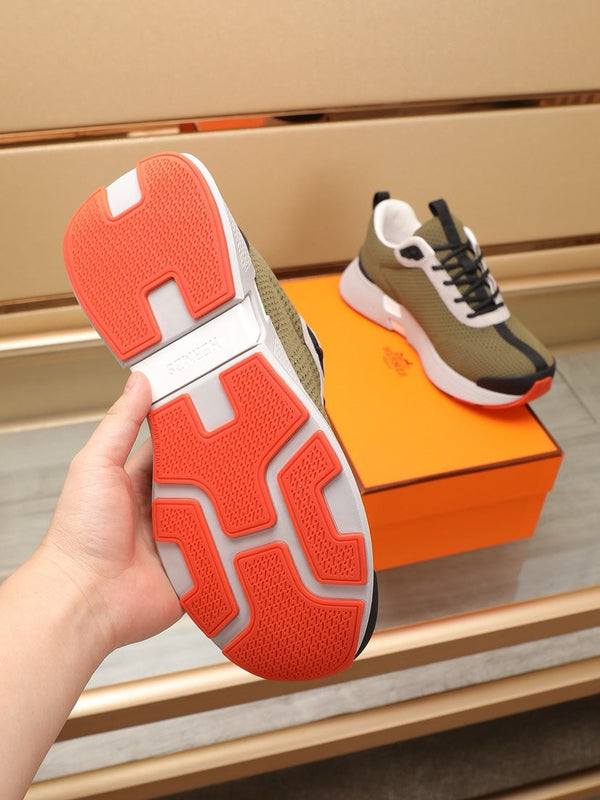 HM HUGO SNEAKER OLIVE BREATHABLE FABRIC