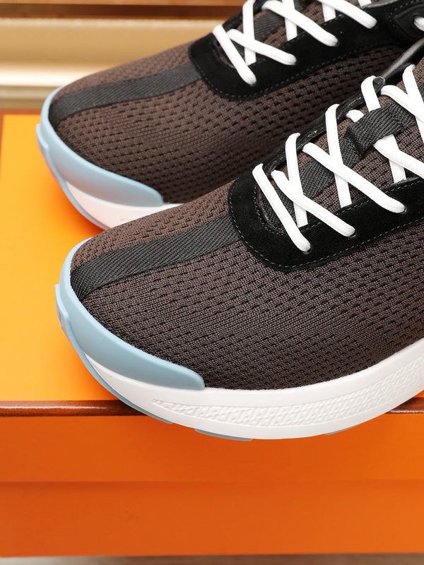 HM HUGO SNEAKER BROWN BREATHABLE FABRIC