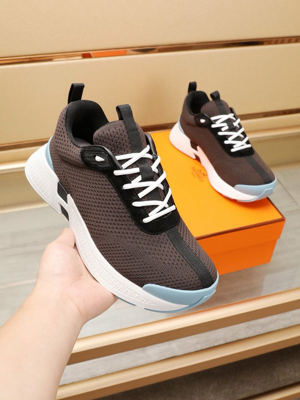 HM HUGO SNEAKER BROWN BREATHABLE FABRIC