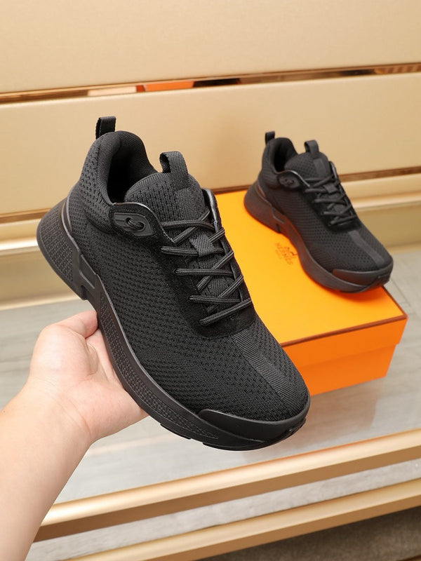 HM HUGO SNEAKER BLACK BREATHABLE FABRIC