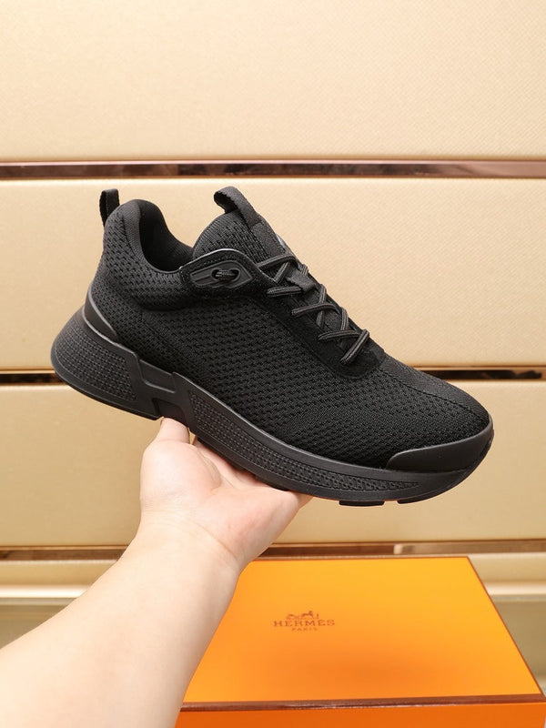 HM HUGO SNEAKER BLACK BREATHABLE FABRIC