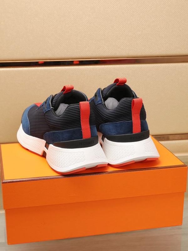 HM HUGO SNEAKER BLACK AND DENIM WEAVE