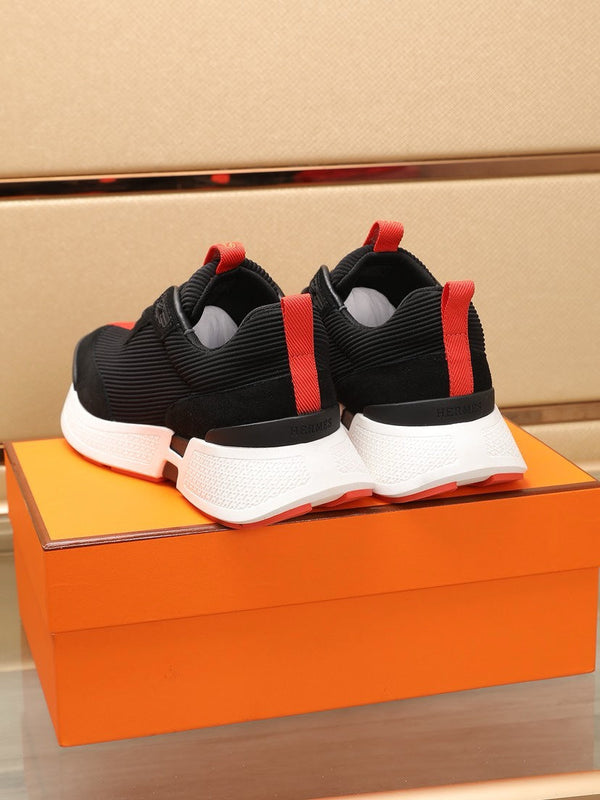 HM HUGO SNEAKER BLACK AND ORANGE WEAVE