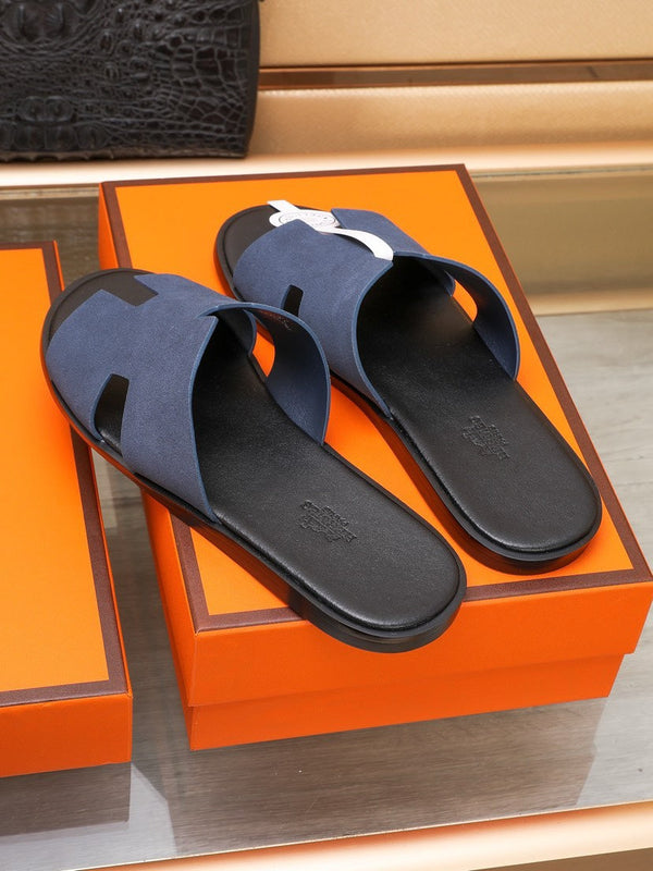 HM IZMIR SANDAL INDIGO SUEDE