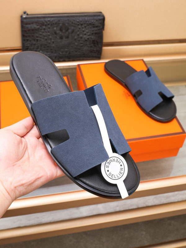 HM IZMIR SANDAL INDIGO SUEDE