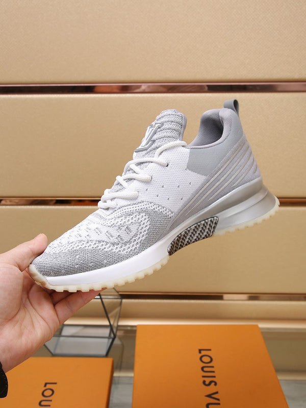 SNEAKERS IN GREY MIX SILVER MESH BREATHABLE AND RUBBER