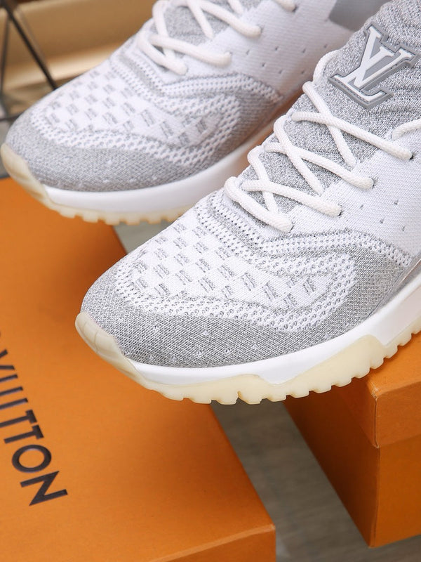 SNEAKERS IN GREY MIX SILVER MESH BREATHABLE AND RUBBER