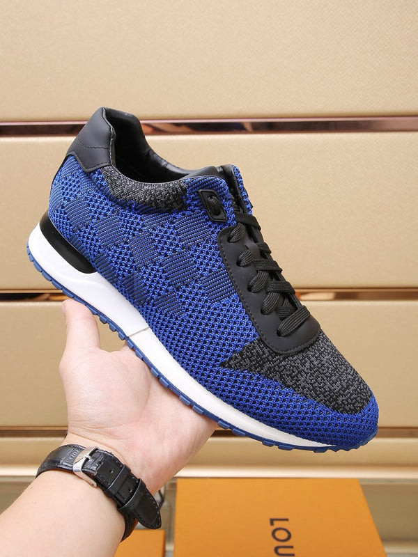 LV CLASSIC SNEAKER IN COBALT BLUE MIX BLACK DAMIER
