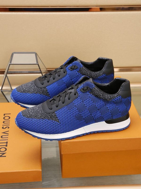 LV CLASSIC SNEAKER IN COBALT BLUE MIX BLACK DAMIER